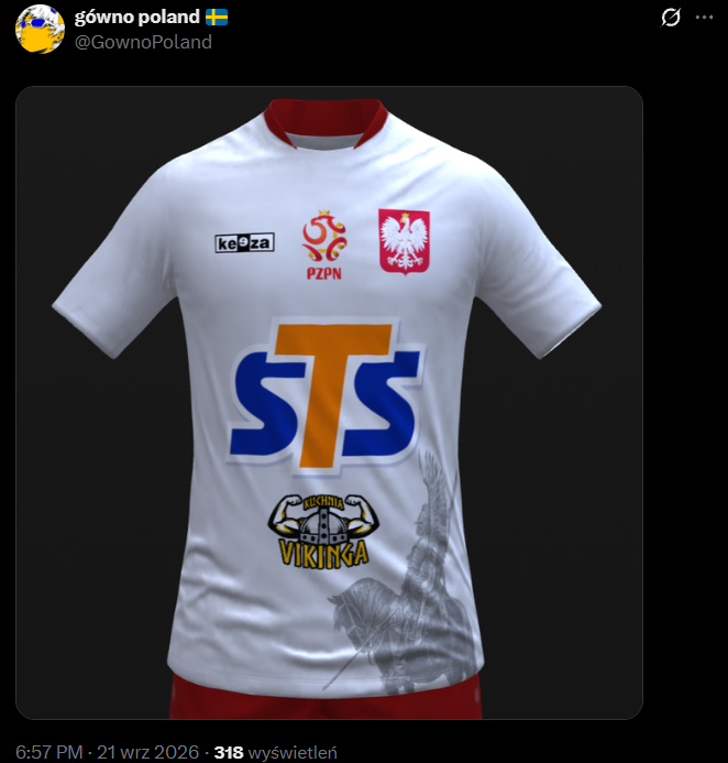 Kibice po ogłoszeniu nowego sponsora strategicznego kadry ''PROJEKTUJĄ'' NOWE KOSZULKI xD